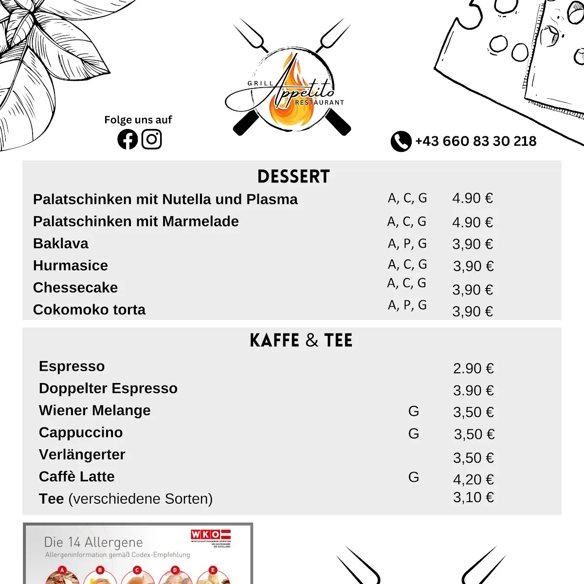 Speisekarte photo 5