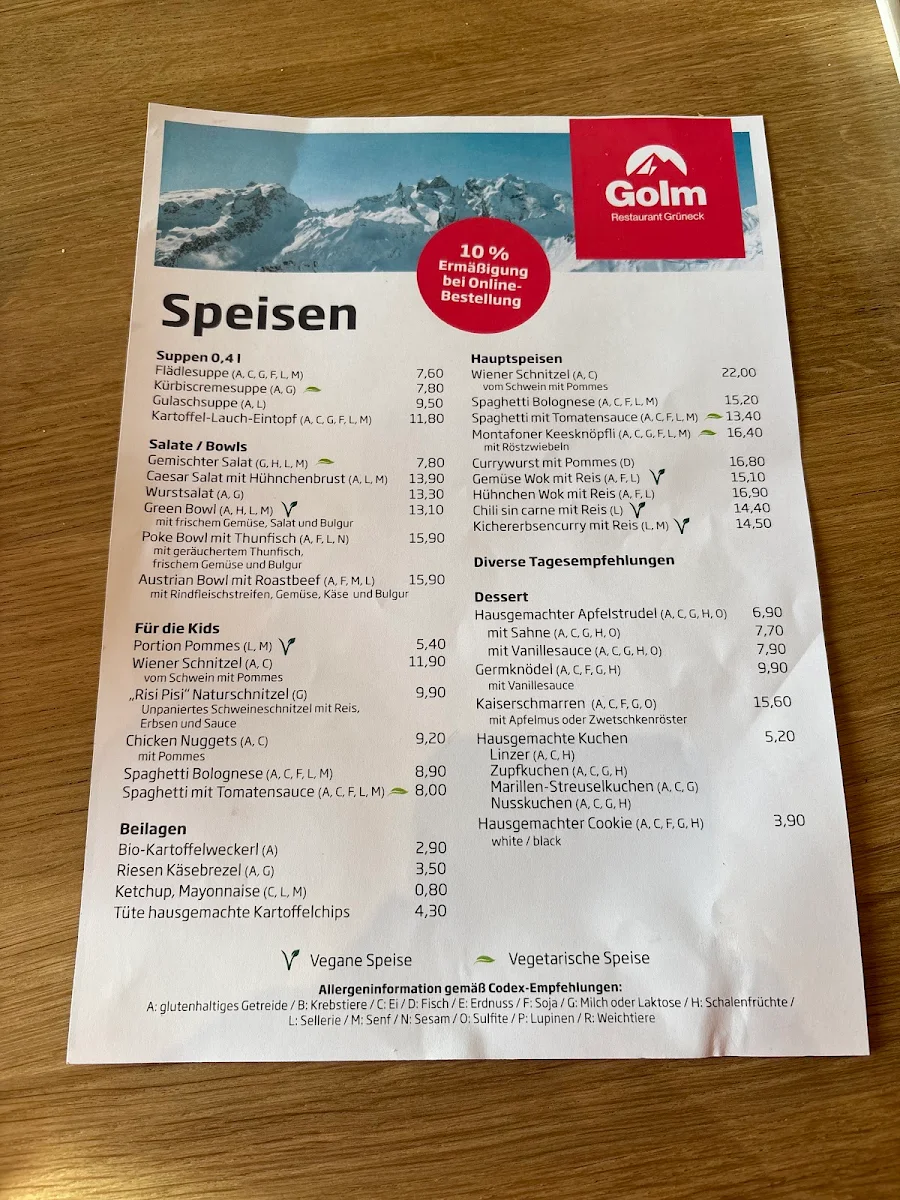 Speisekarte photo 2