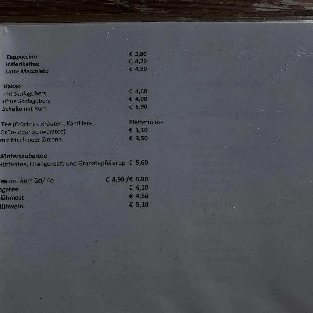 Speisekarte photo 4