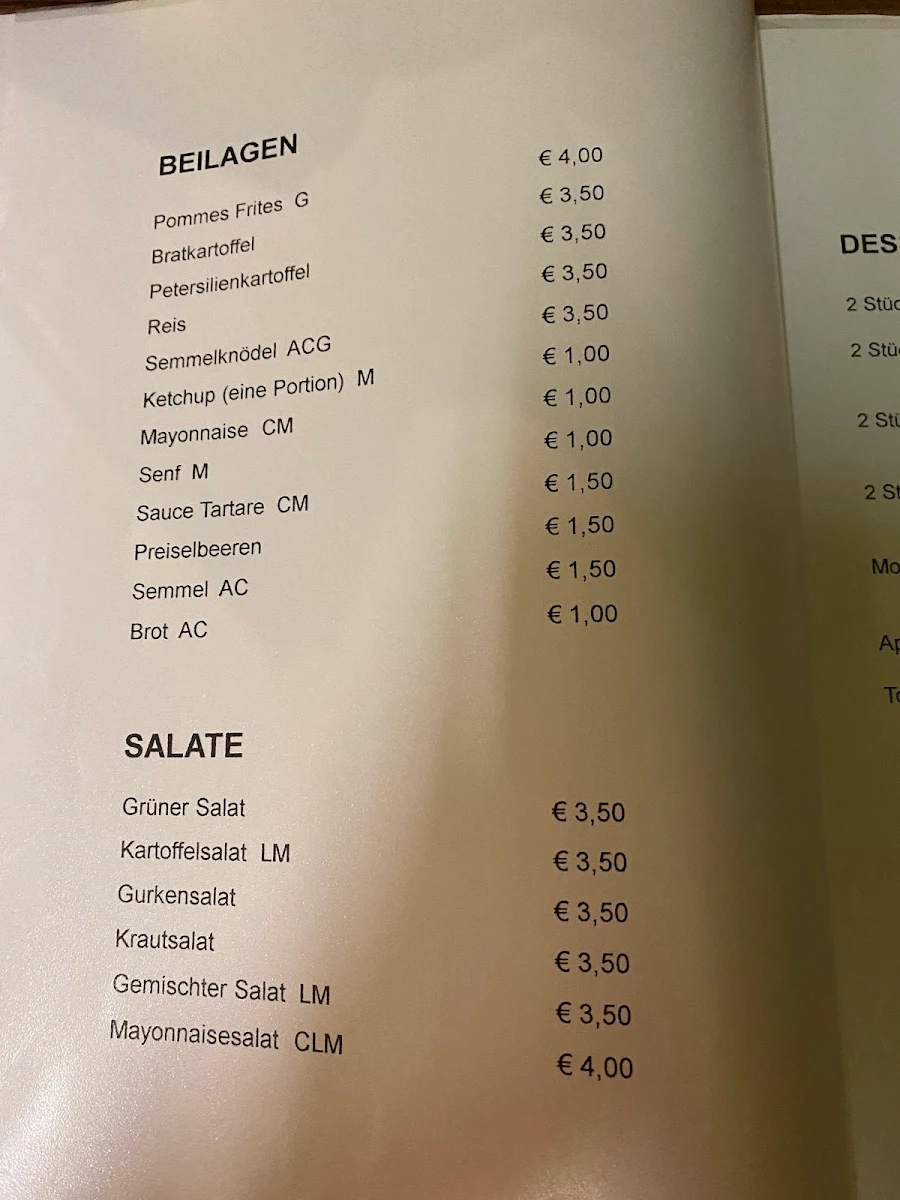 Speisekarte photo 2