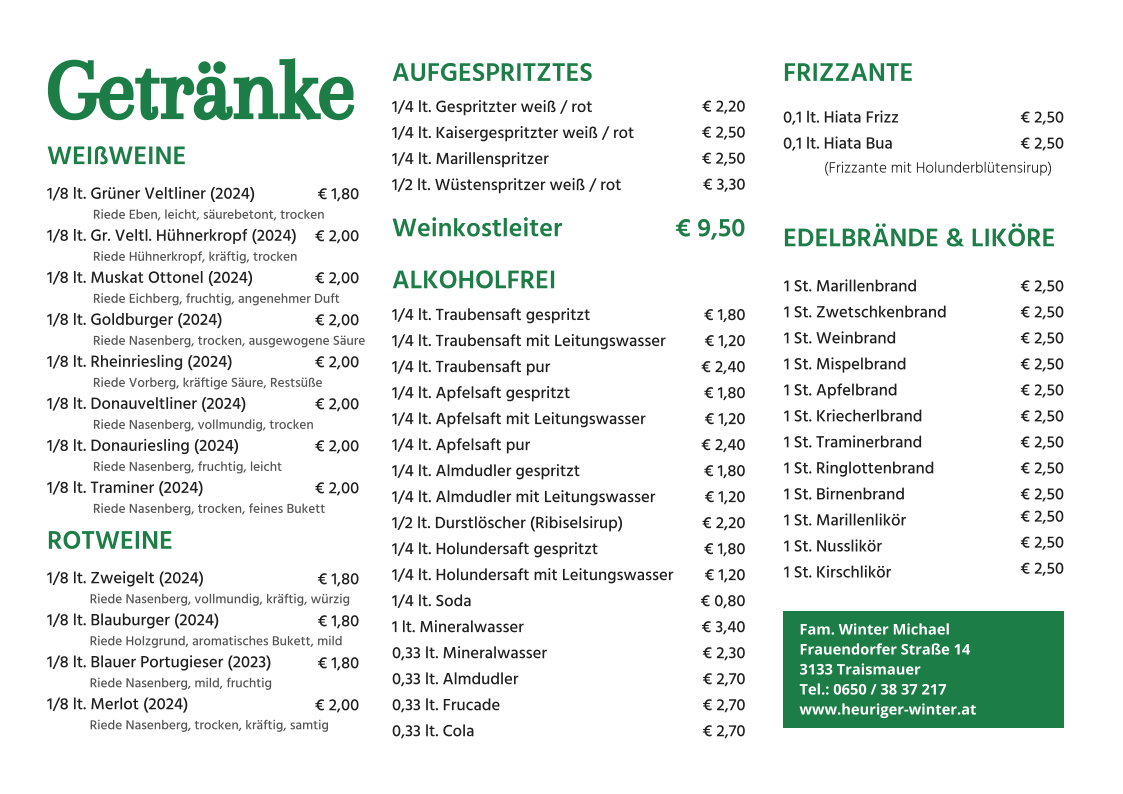 Speisekarte photo 1