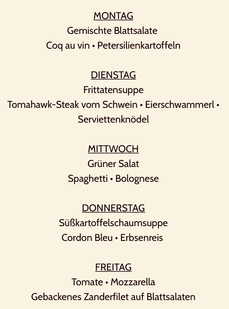 Speisekarte photo 7