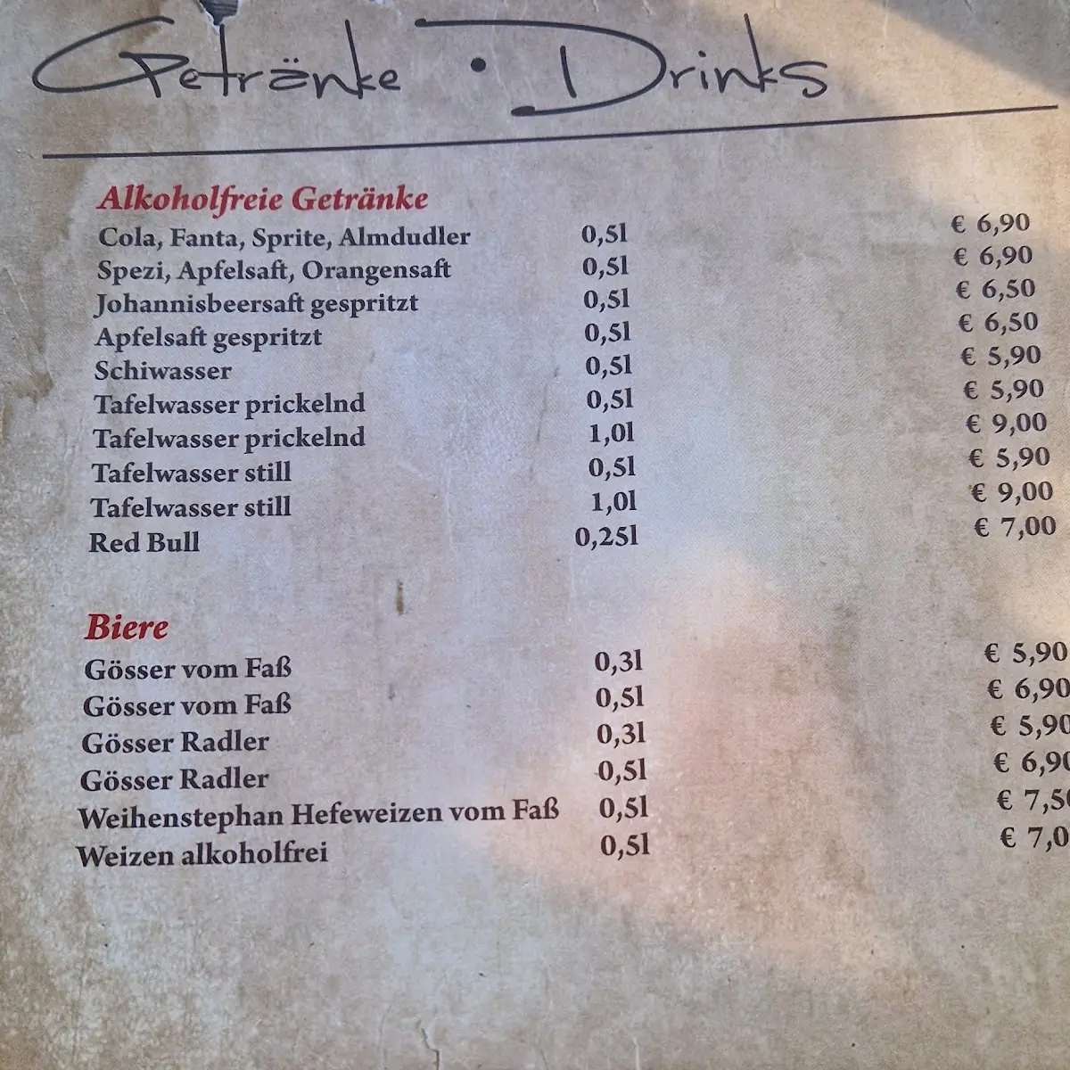 Speisekarte photo 3