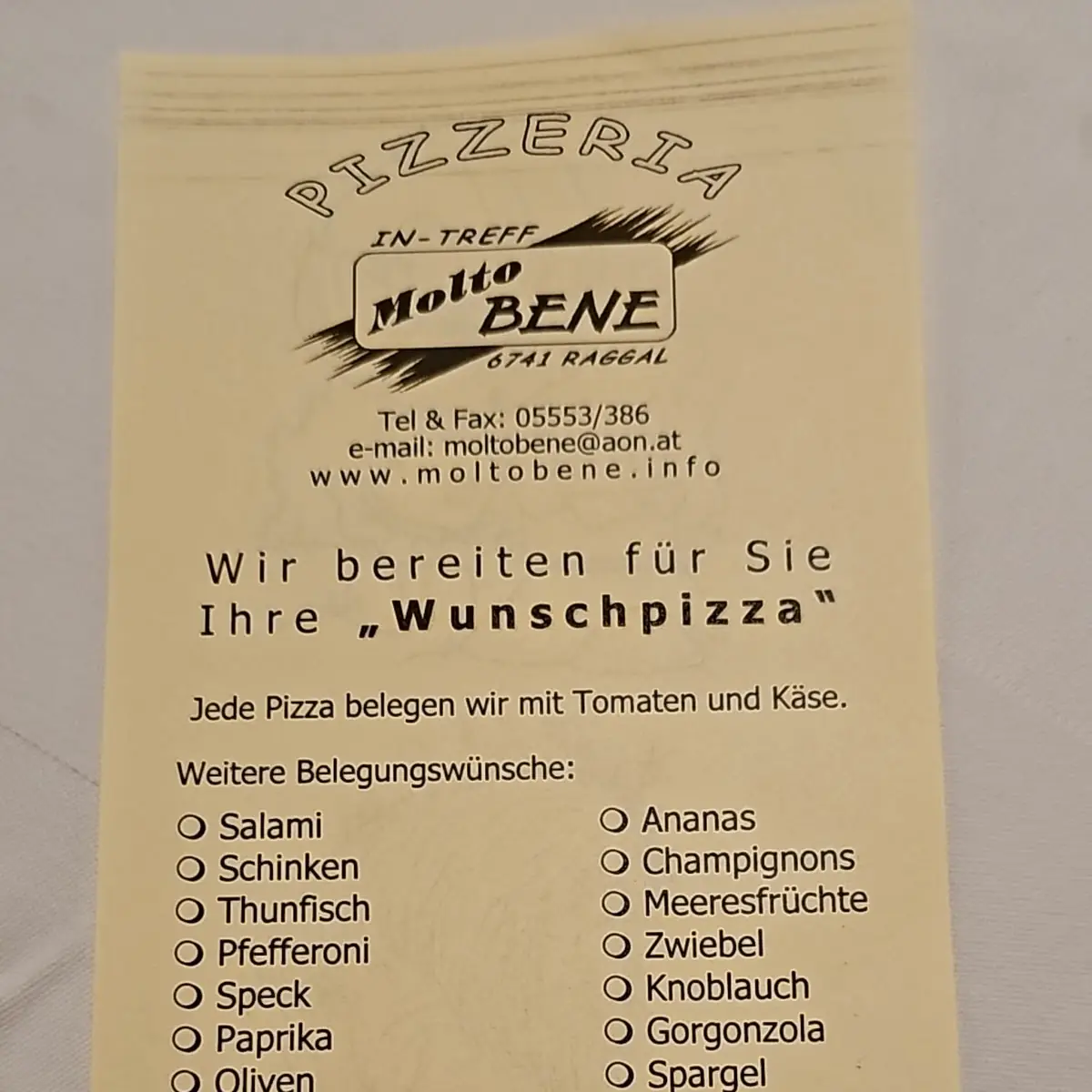 Speisekarte photo 2