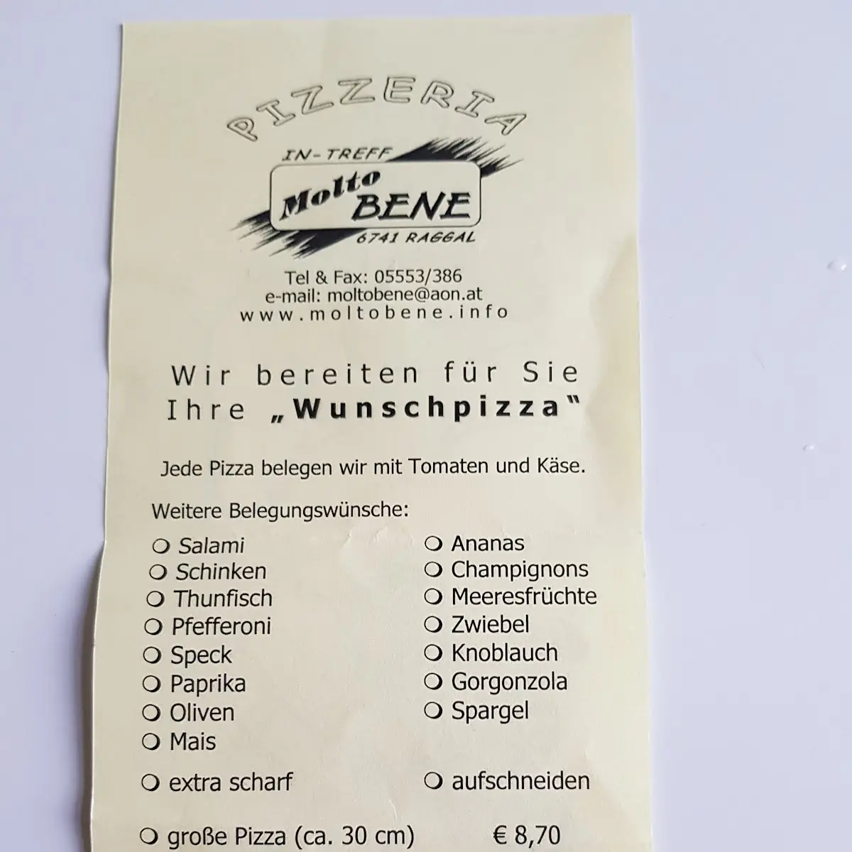 Speisekarte photo 5