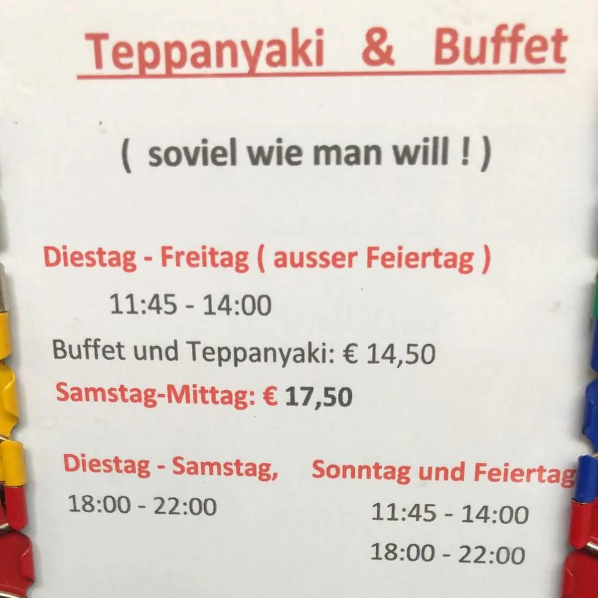 Speisekarte photo 1