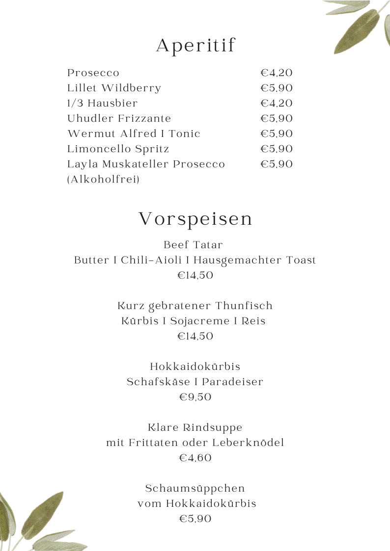 Speisekarte photo 1