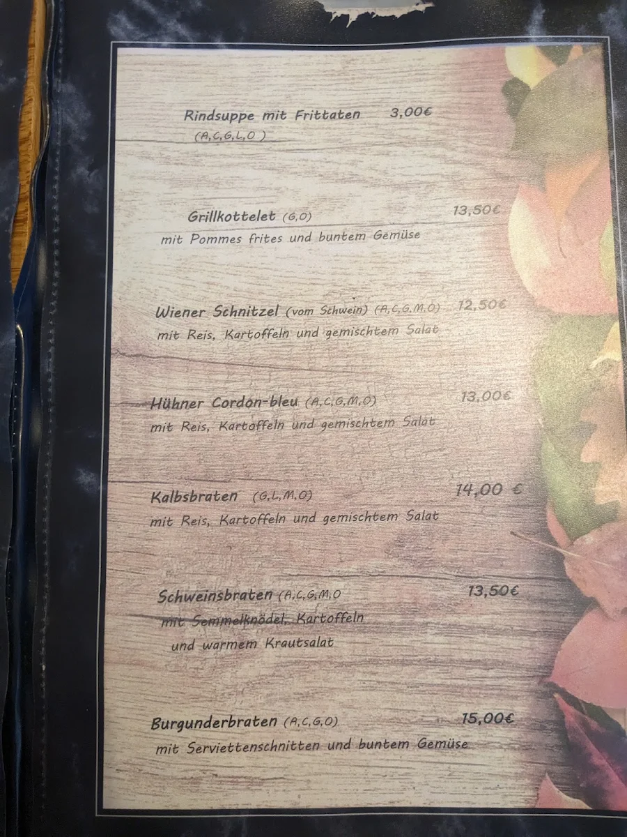 Speisekarte photo 2