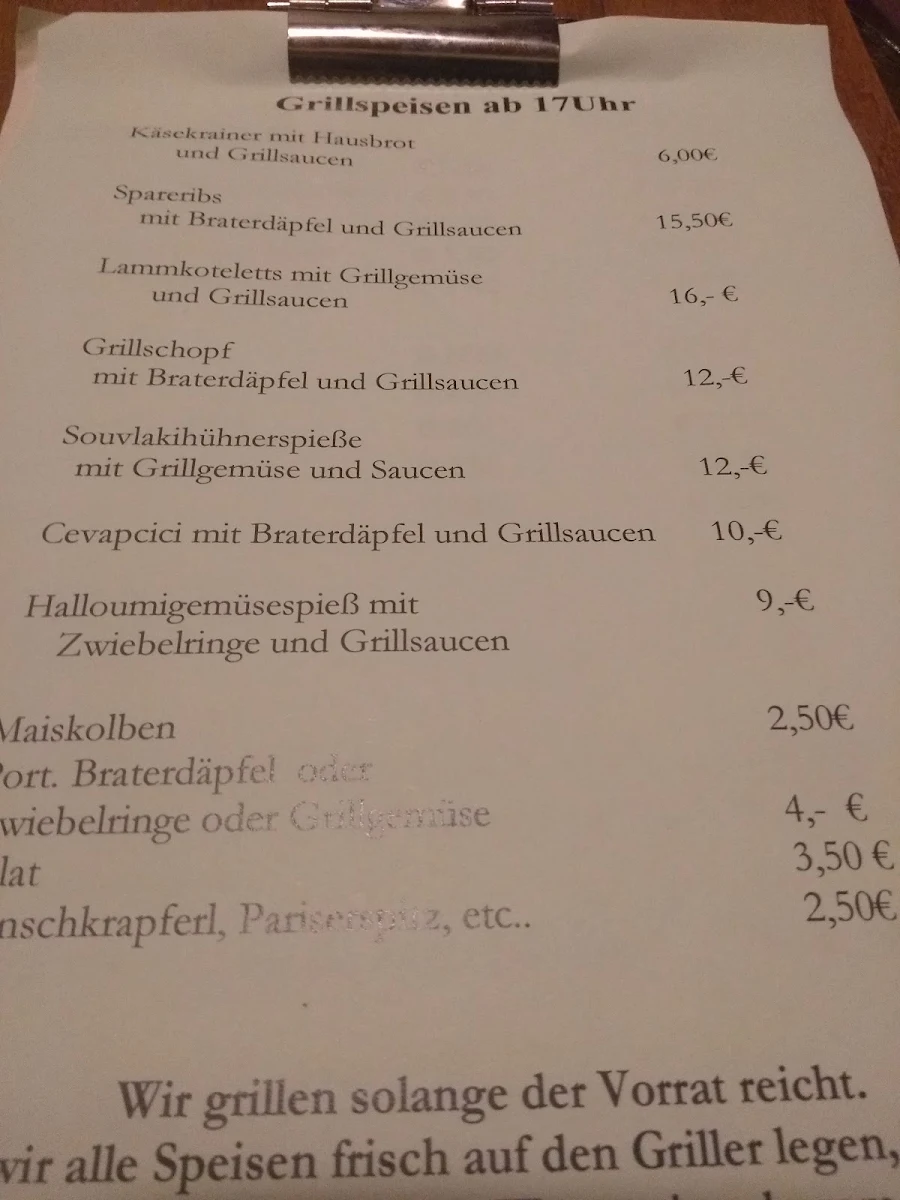 Speisekarte photo 1