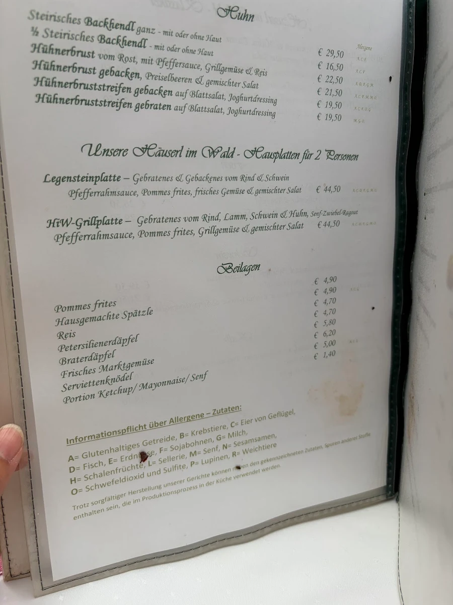 Speisekarte photo 1