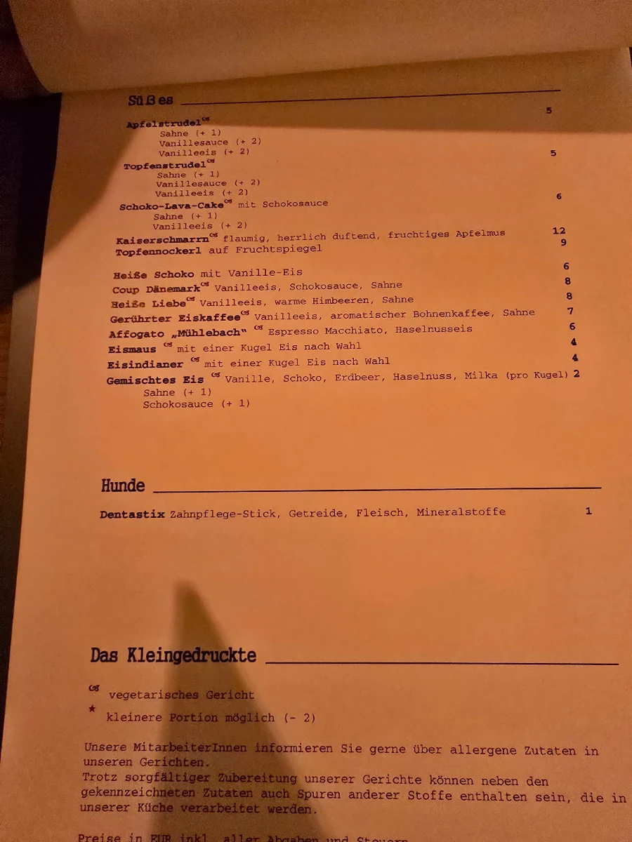 Speisekarte photo 6