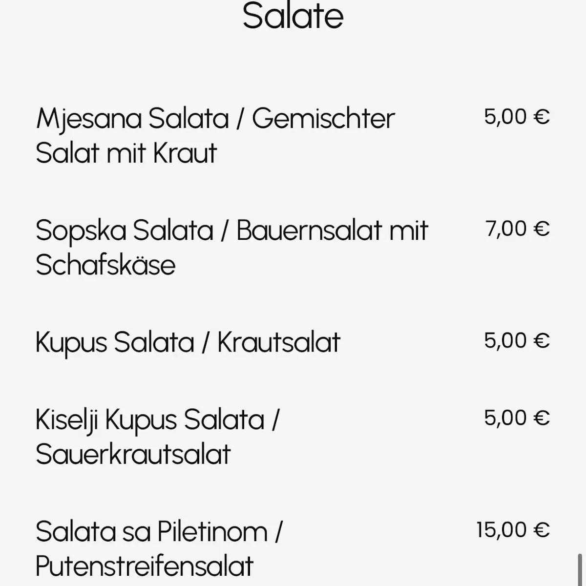 Speisekarte photo 10