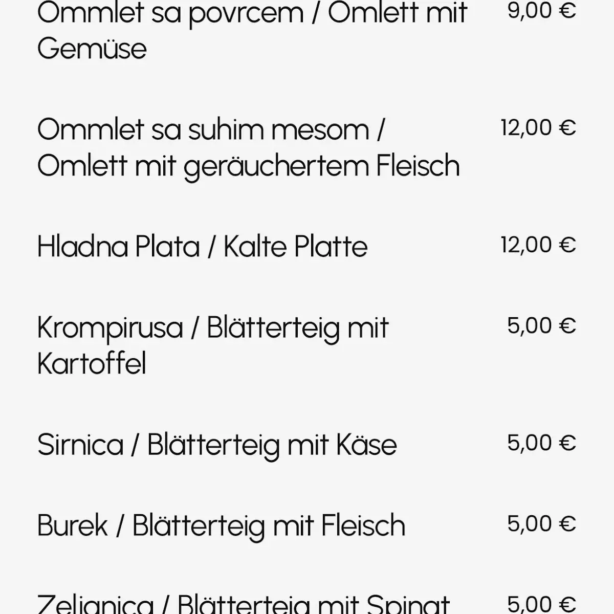 Speisekarte photo 7