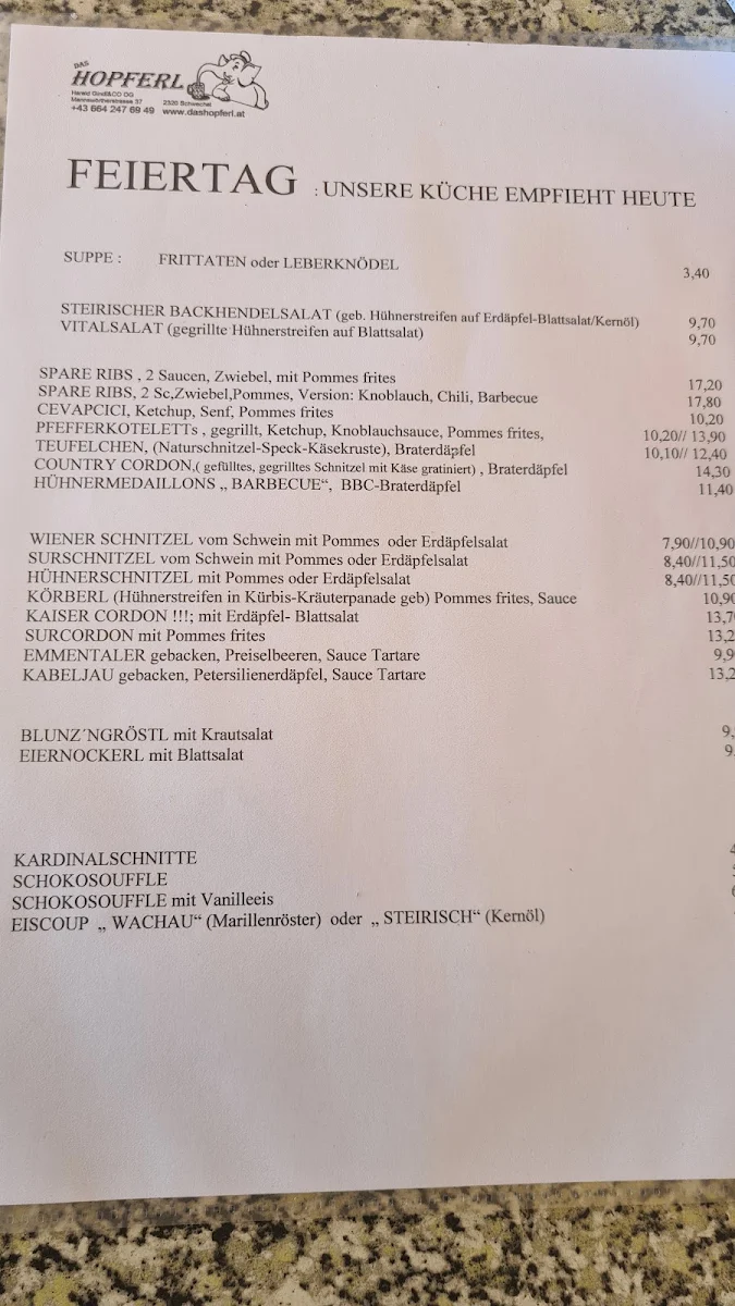 Speisekarte photo 1