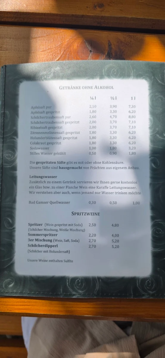 Speisekarte photo 1