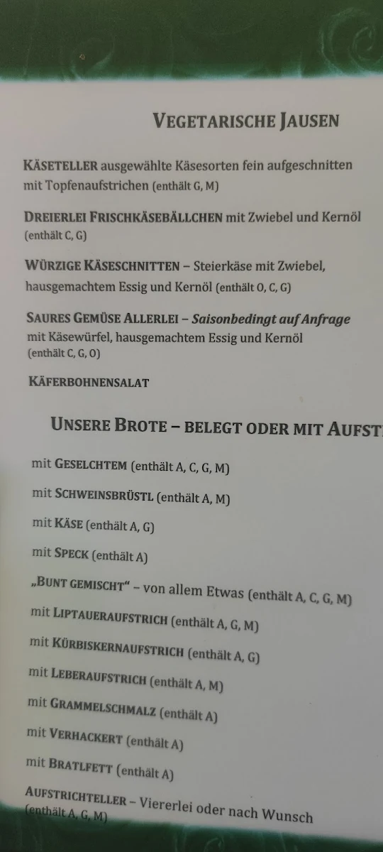 Speisekarte photo 2