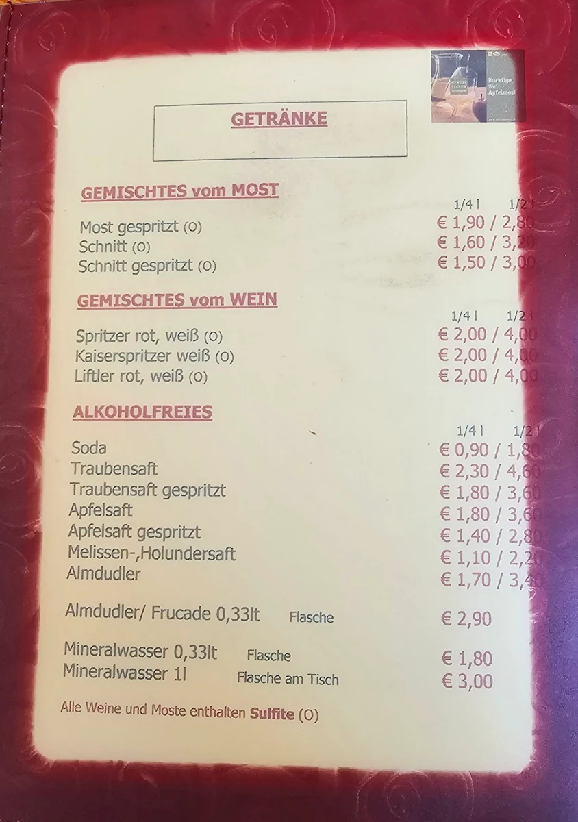 Speisekarte photo 2