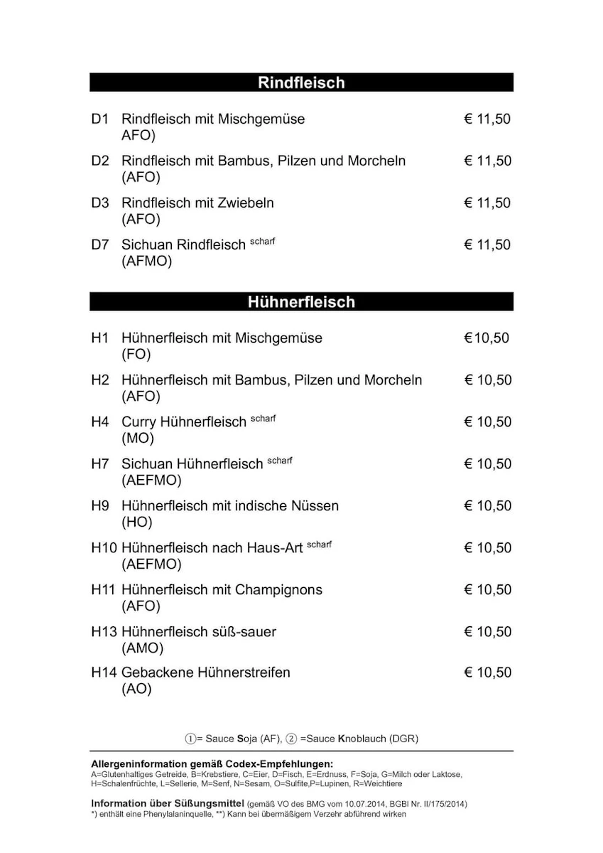 Speisekarte photo 1