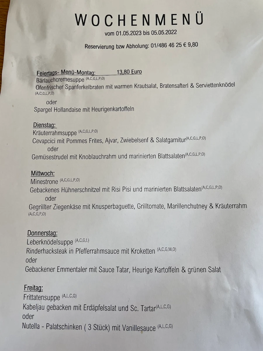 Speisekarte photo 5
