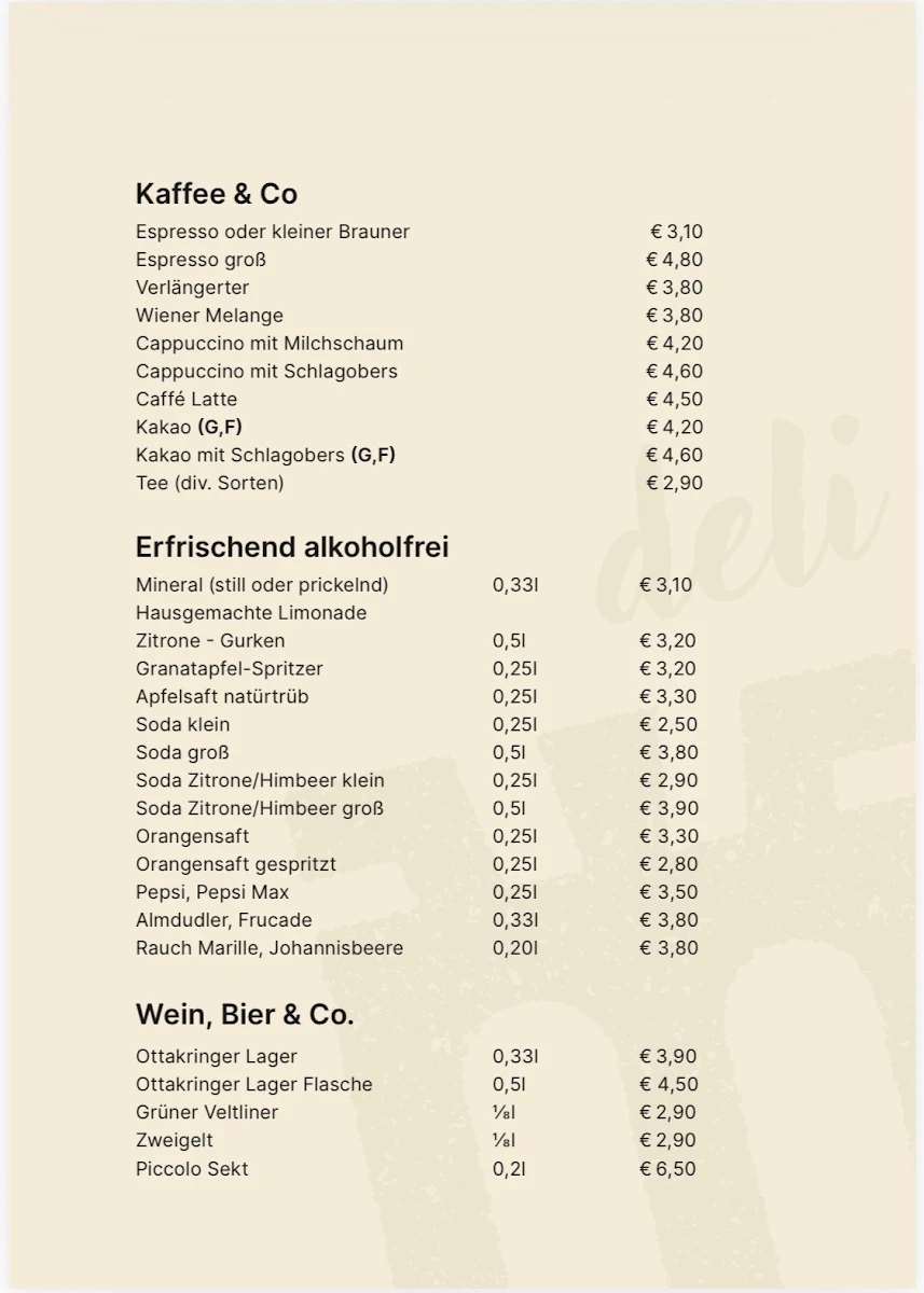 Speisekarte photo 1