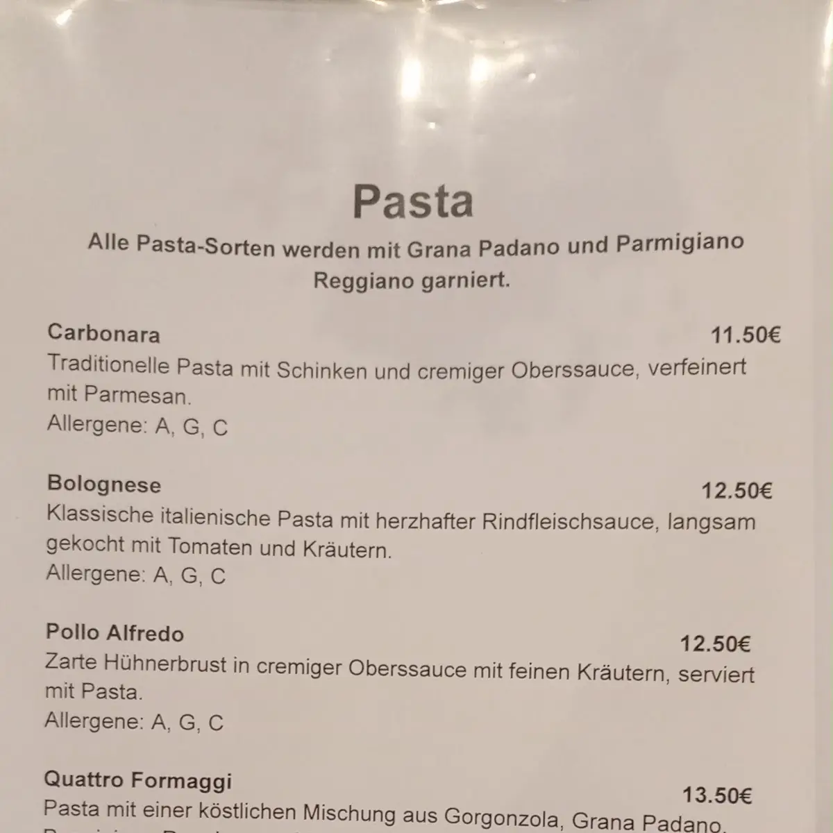 Speisekarte photo 2