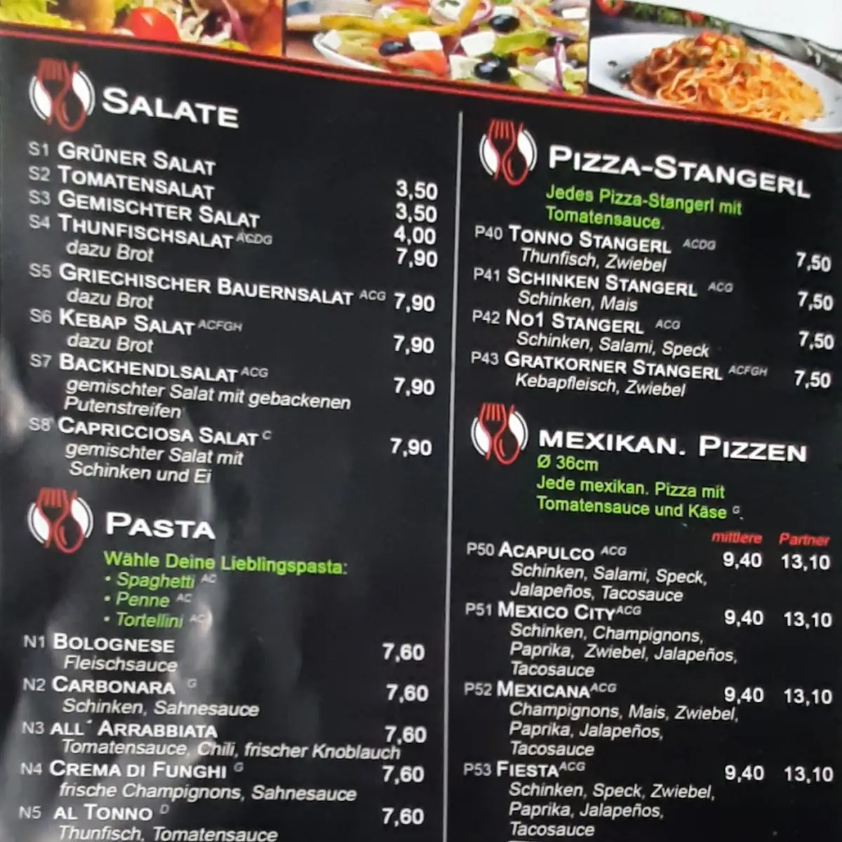 Speisekarte photo 2