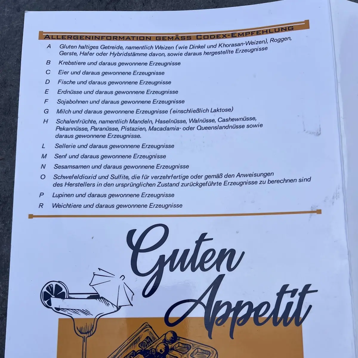 Speisekarte photo 4
