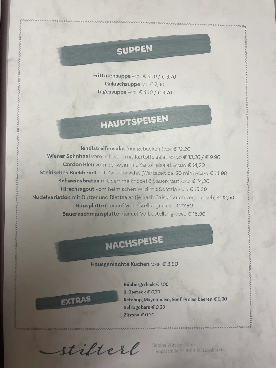 Speisekarte photo 1
