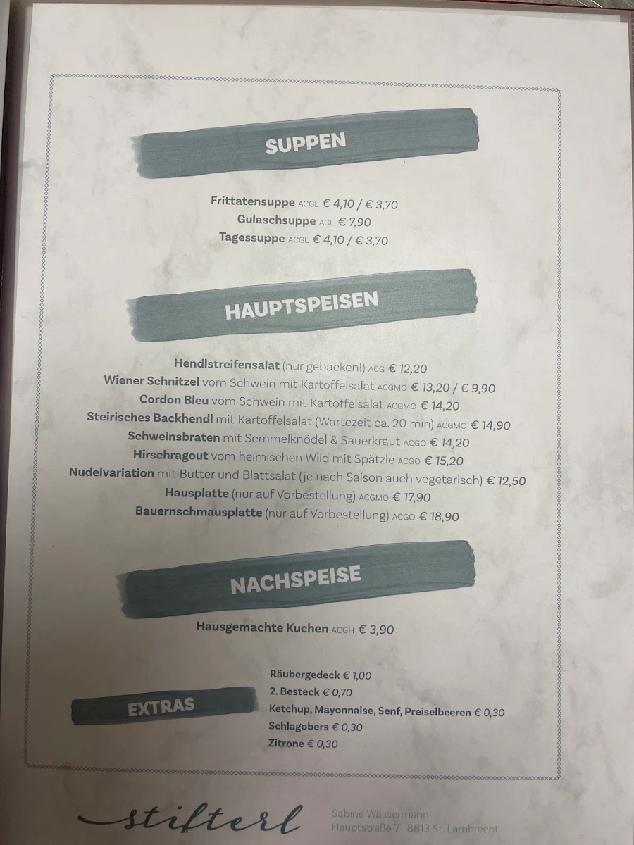 Speisekarte photo 2