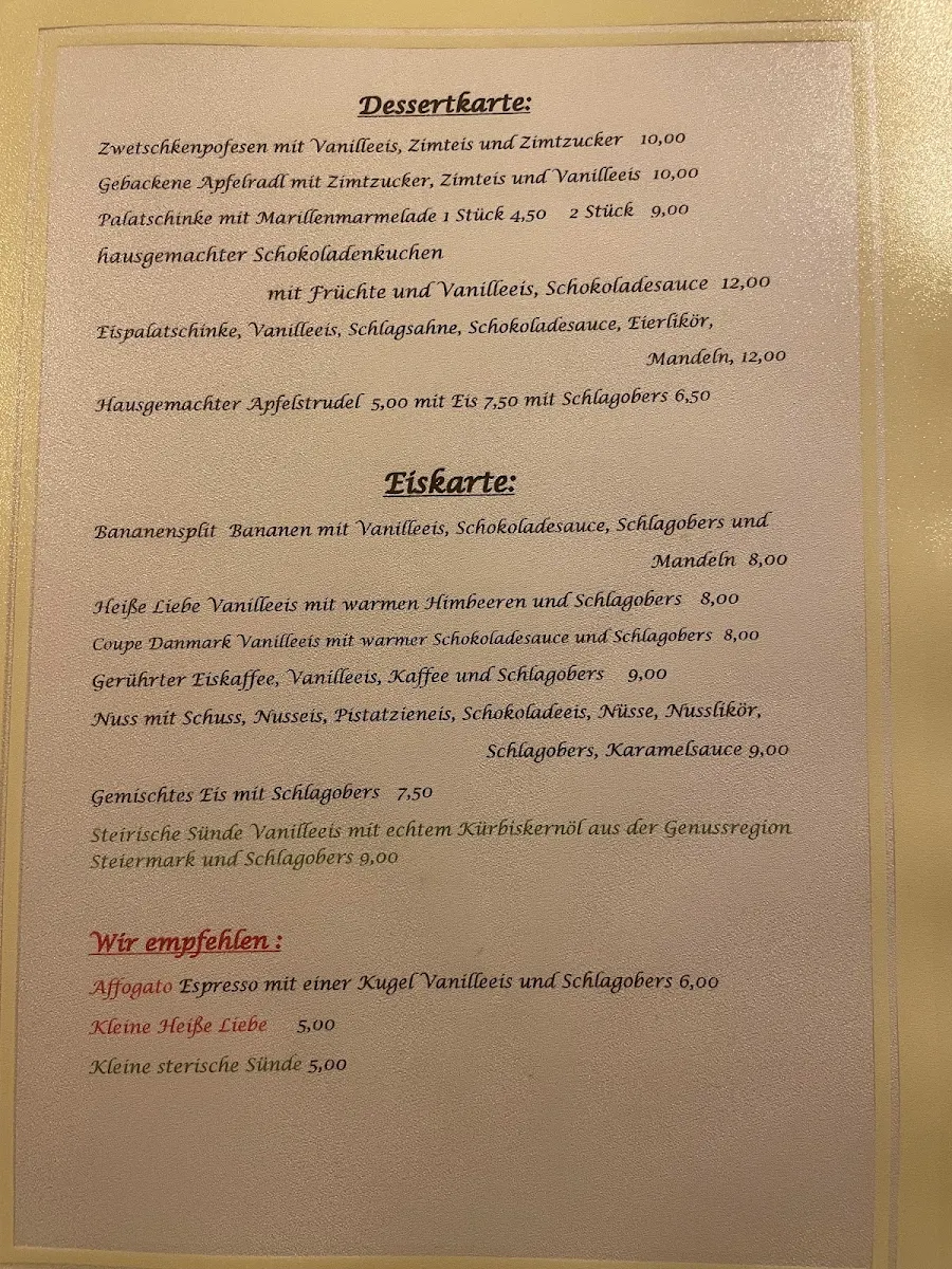 Speisekarte photo 1