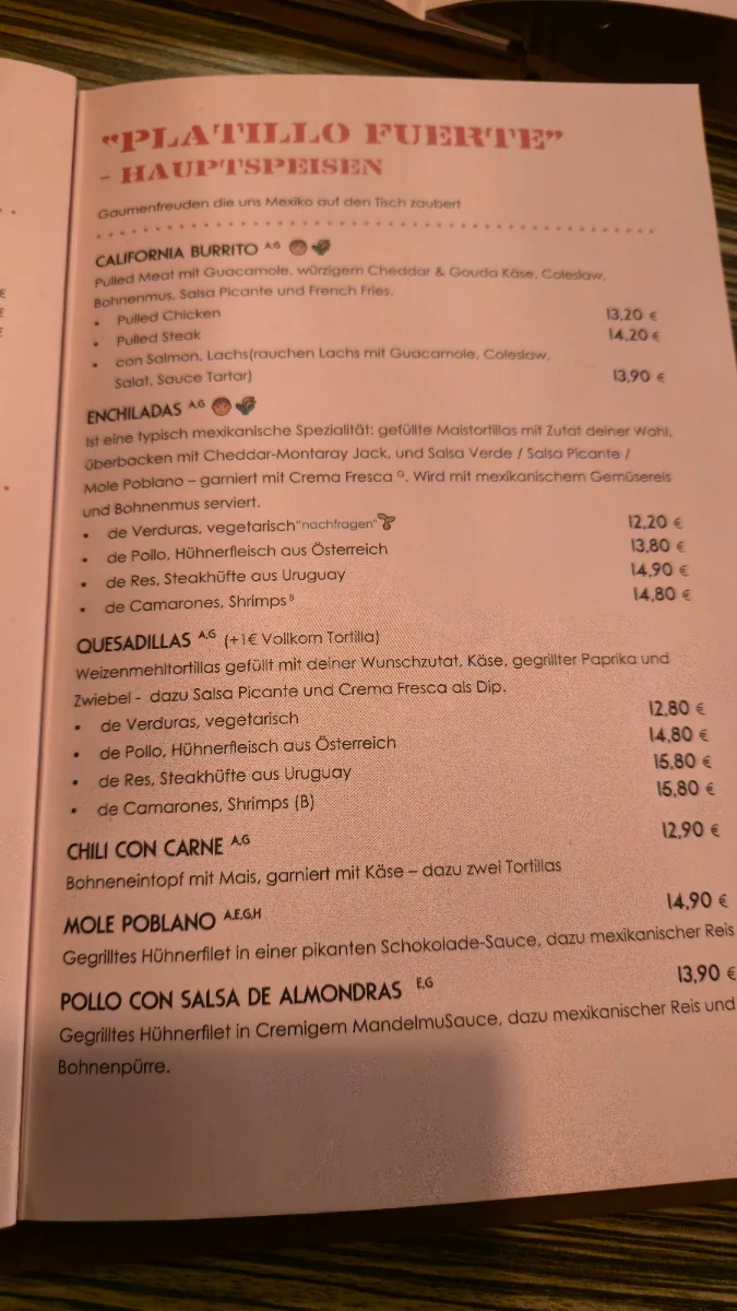 Speisekarte photo 2