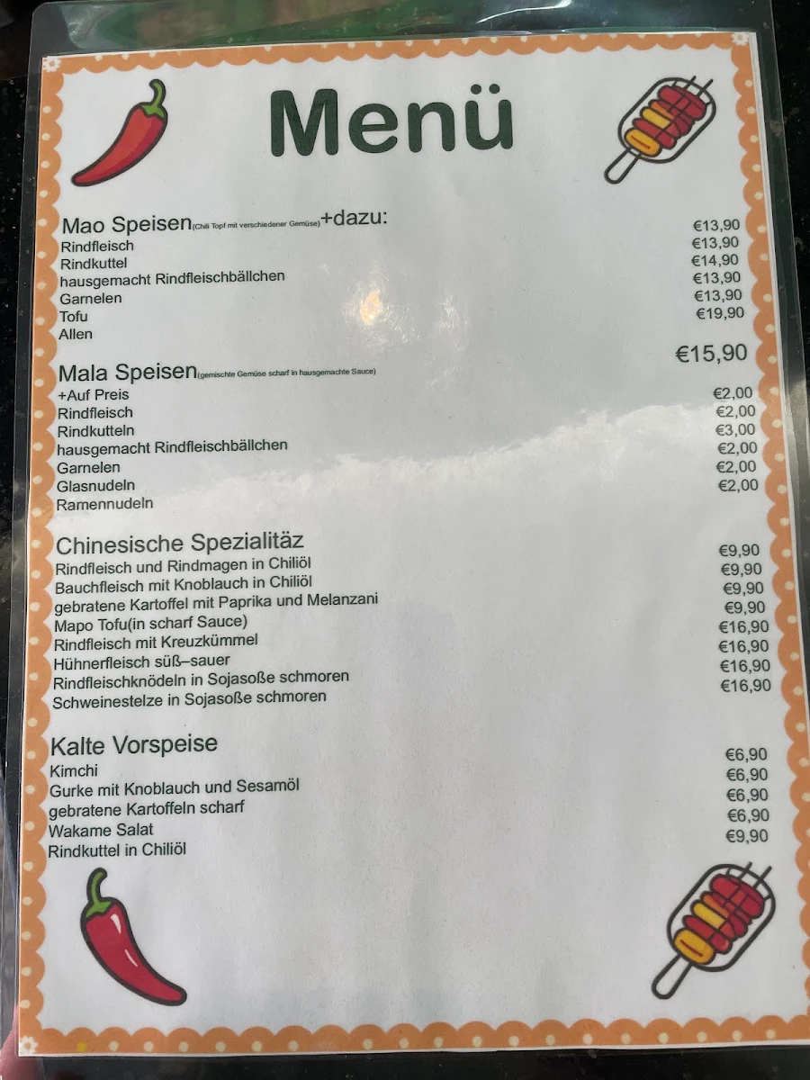Speisekarte photo 1