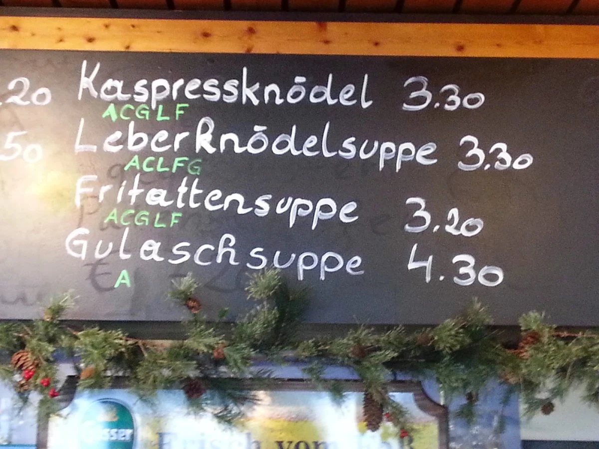Speisekarte photo 2