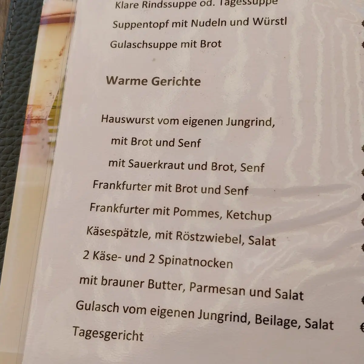 Speisekarte photo 3