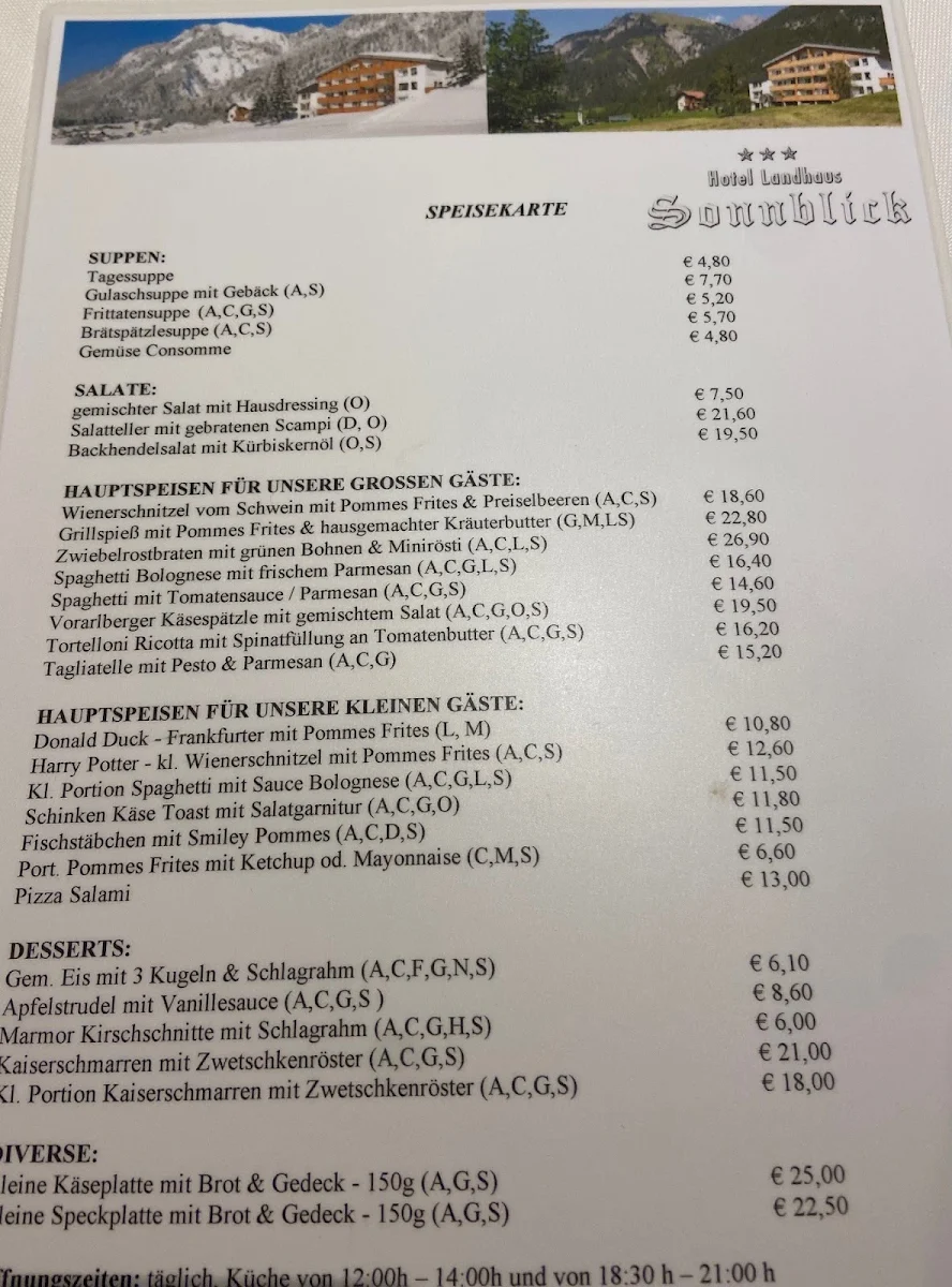 Speisekarte photo 1