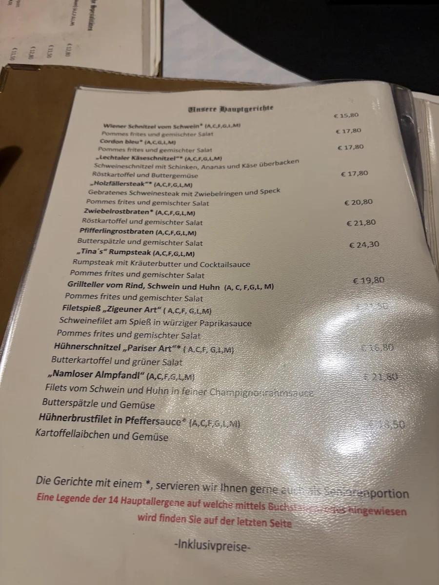 Speisekarte photo 1