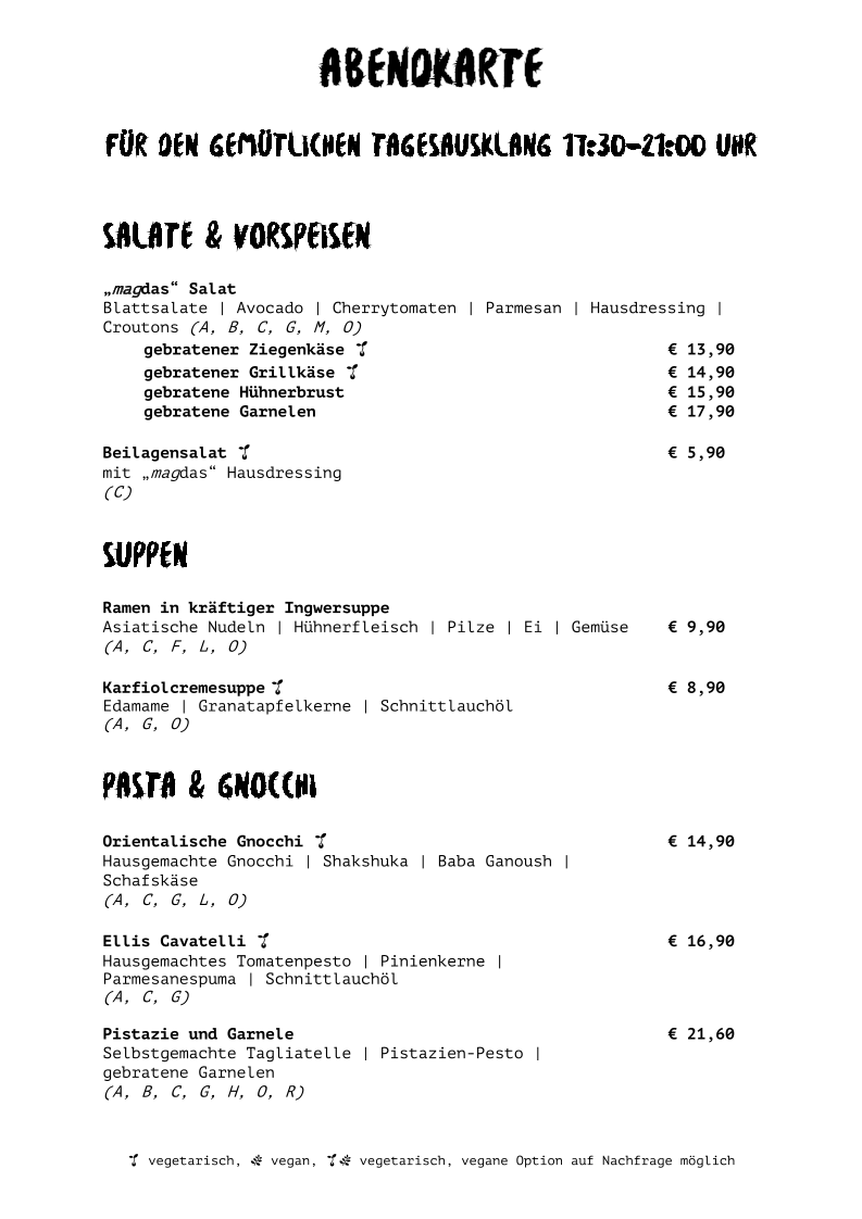Speisekarte photo 2