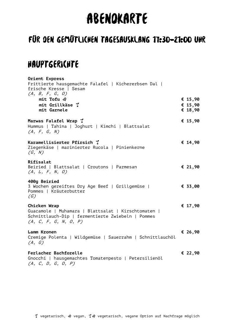 Speisekarte photo 3