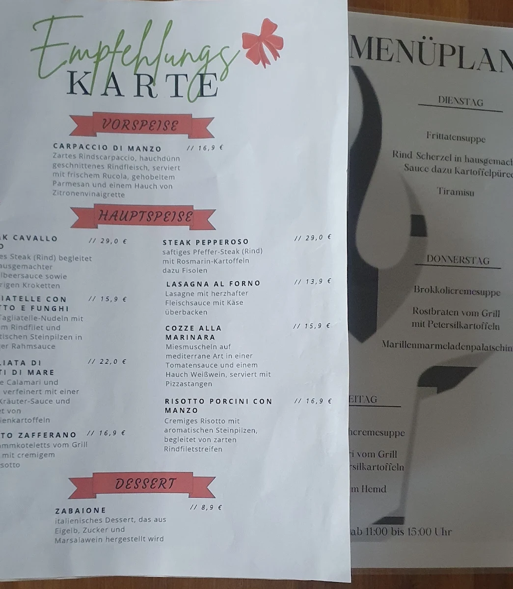 Speisekarte photo 1