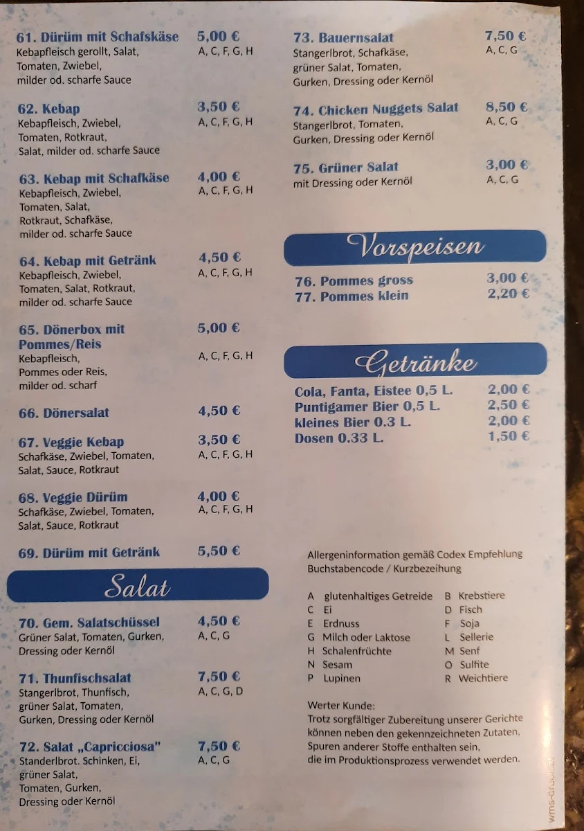Speisekarte photo 3