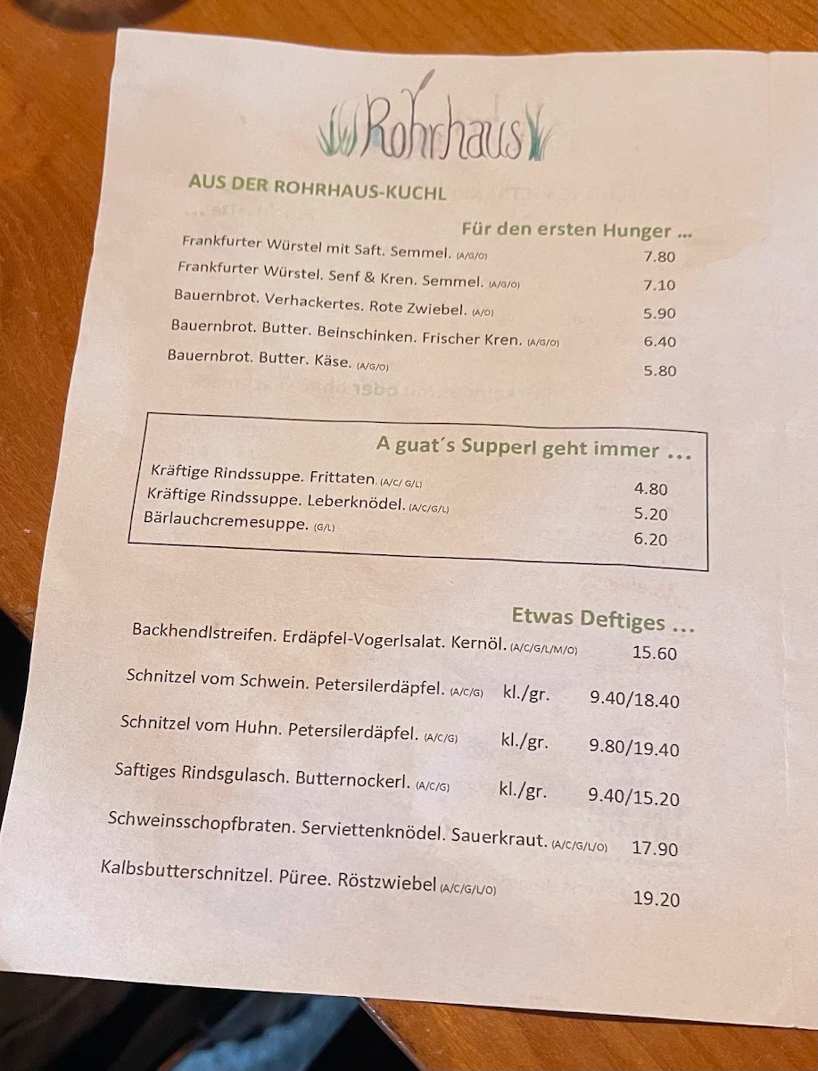 Speisekarte photo 1