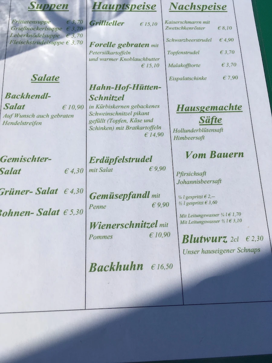 Speisekarte photo 2