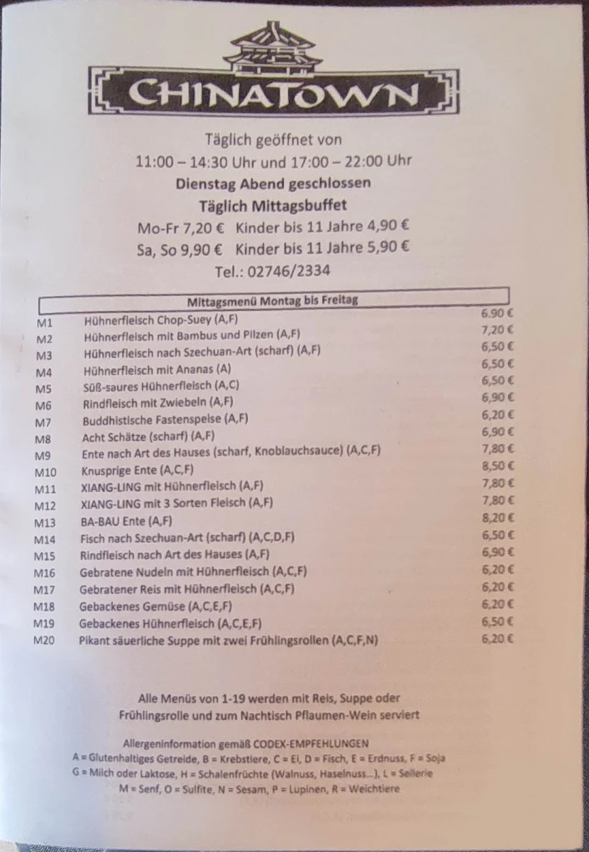 Speisekarte photo 3