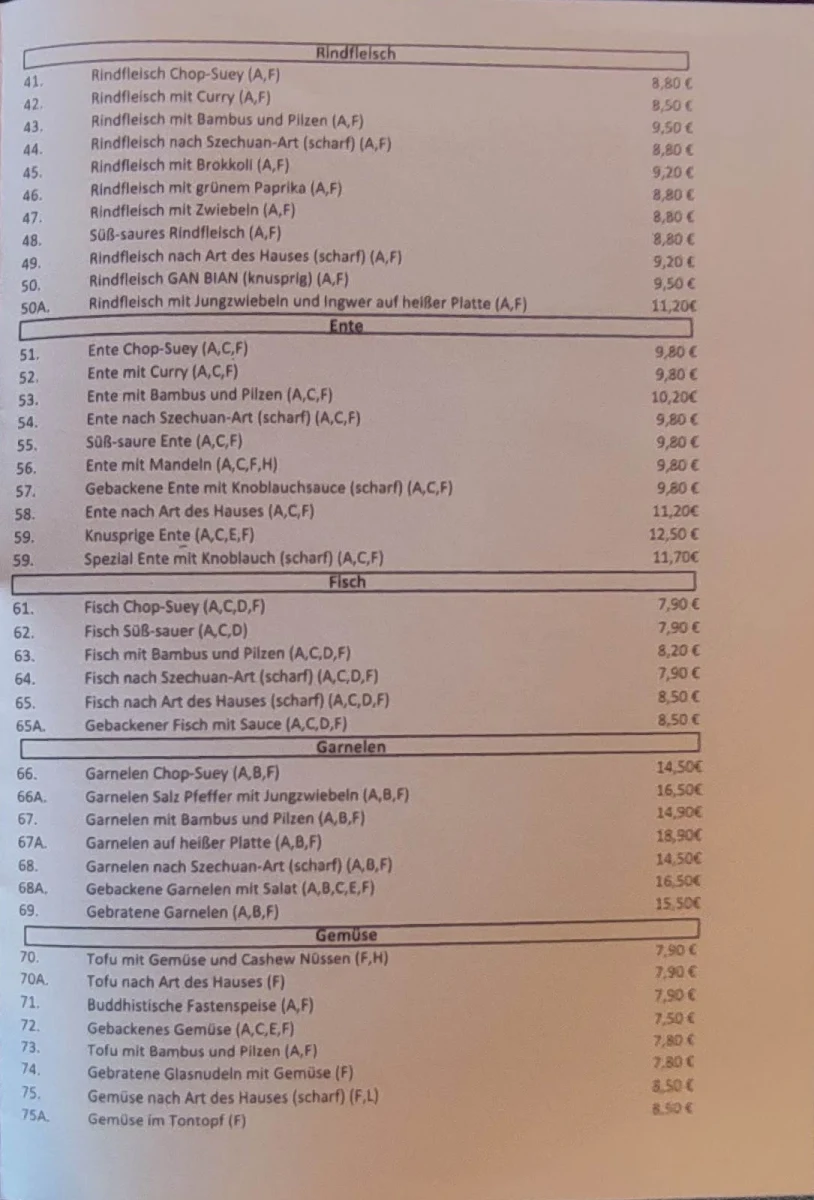 Speisekarte photo 6