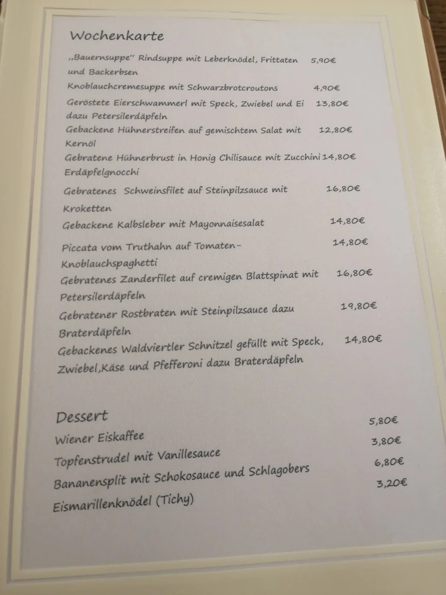 Speisekarte photo 1