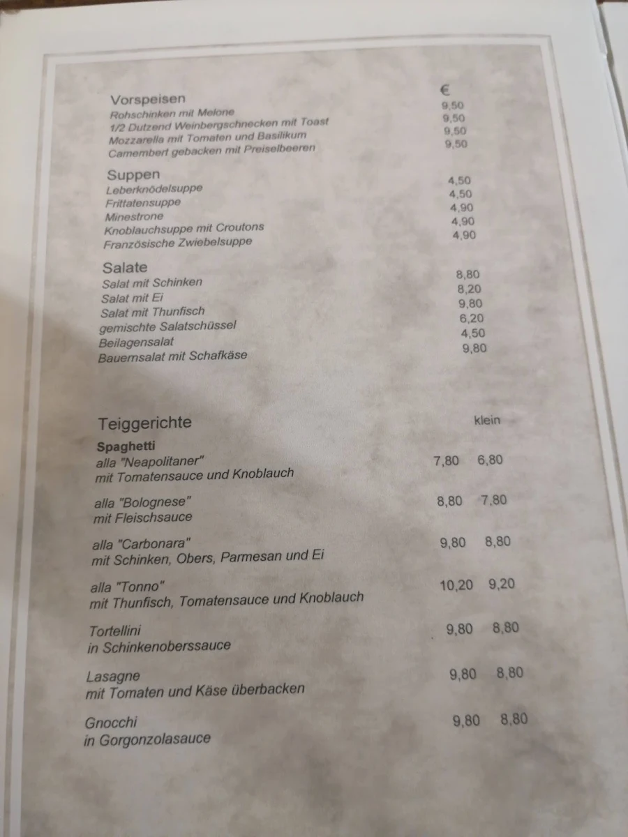 Speisekarte photo 2