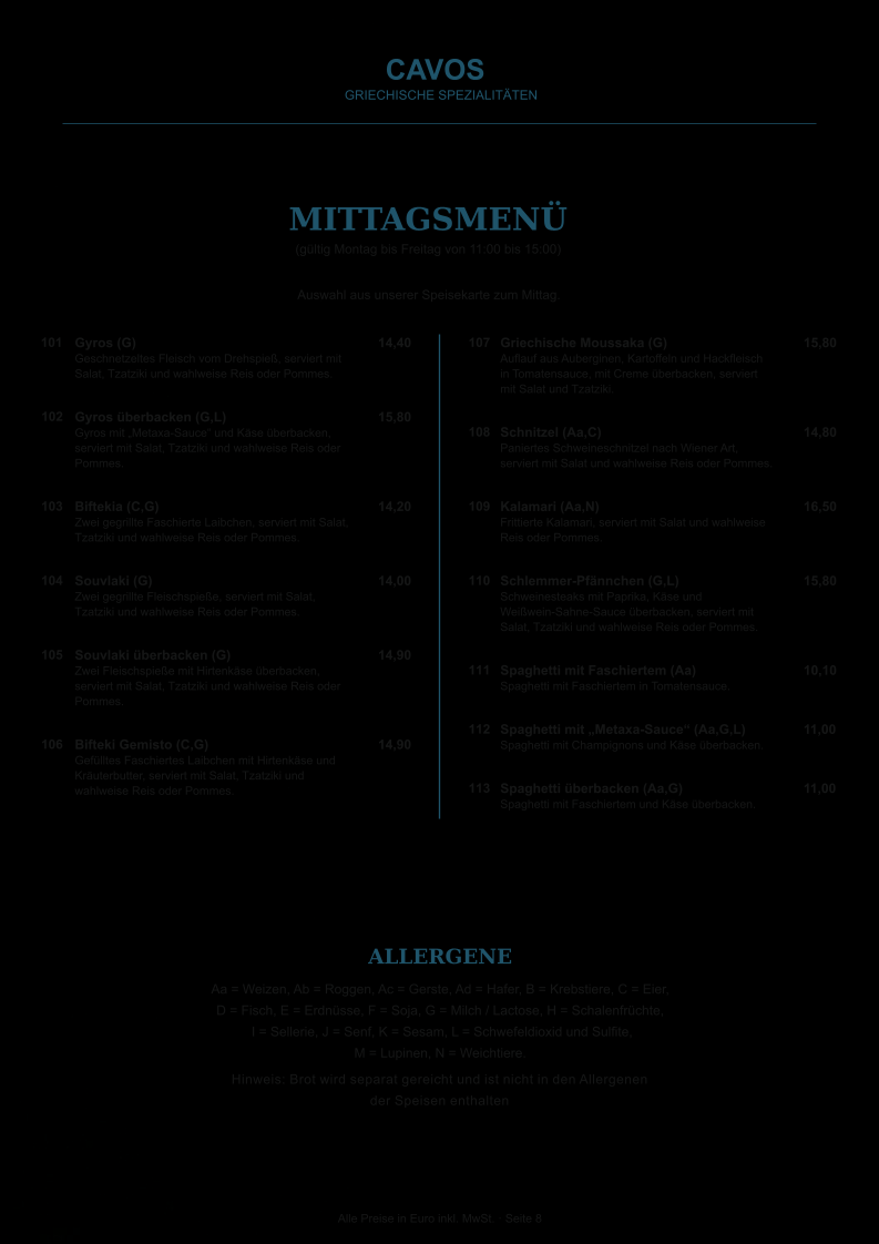 Speisekarte photo 10