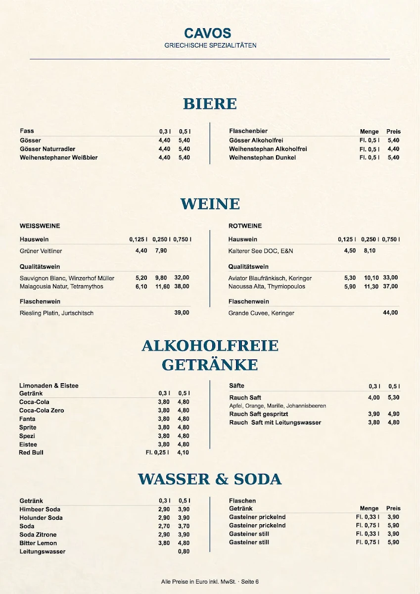Speisekarte photo 2