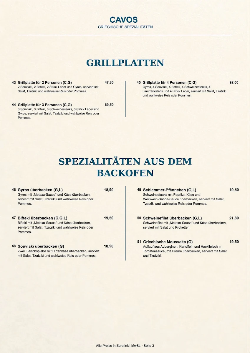 Speisekarte photo 6