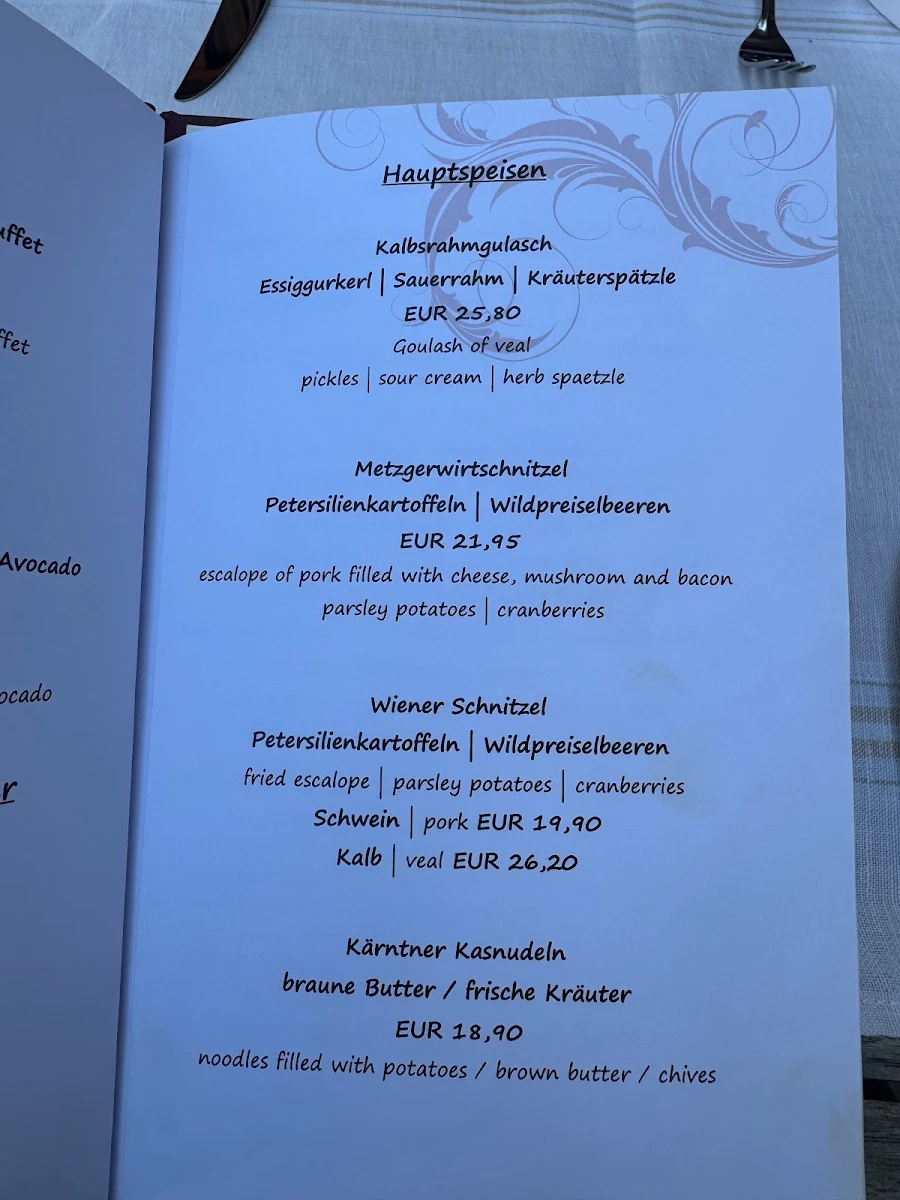 Speisekarte photo 1